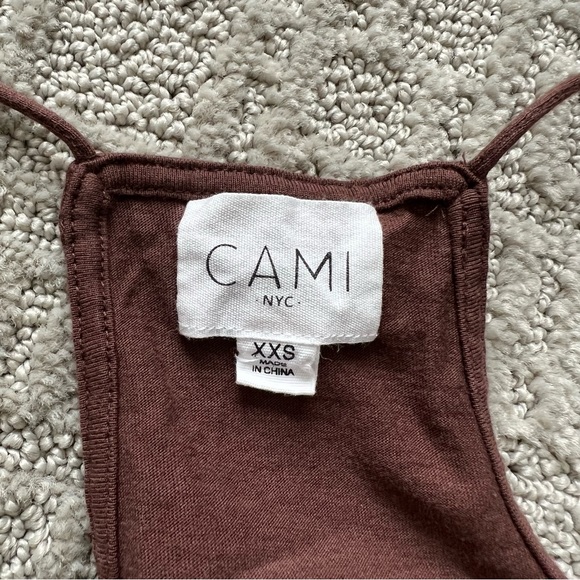 CAMI NYC racer jersey cami XXS chocolate - Picture 6 of 7